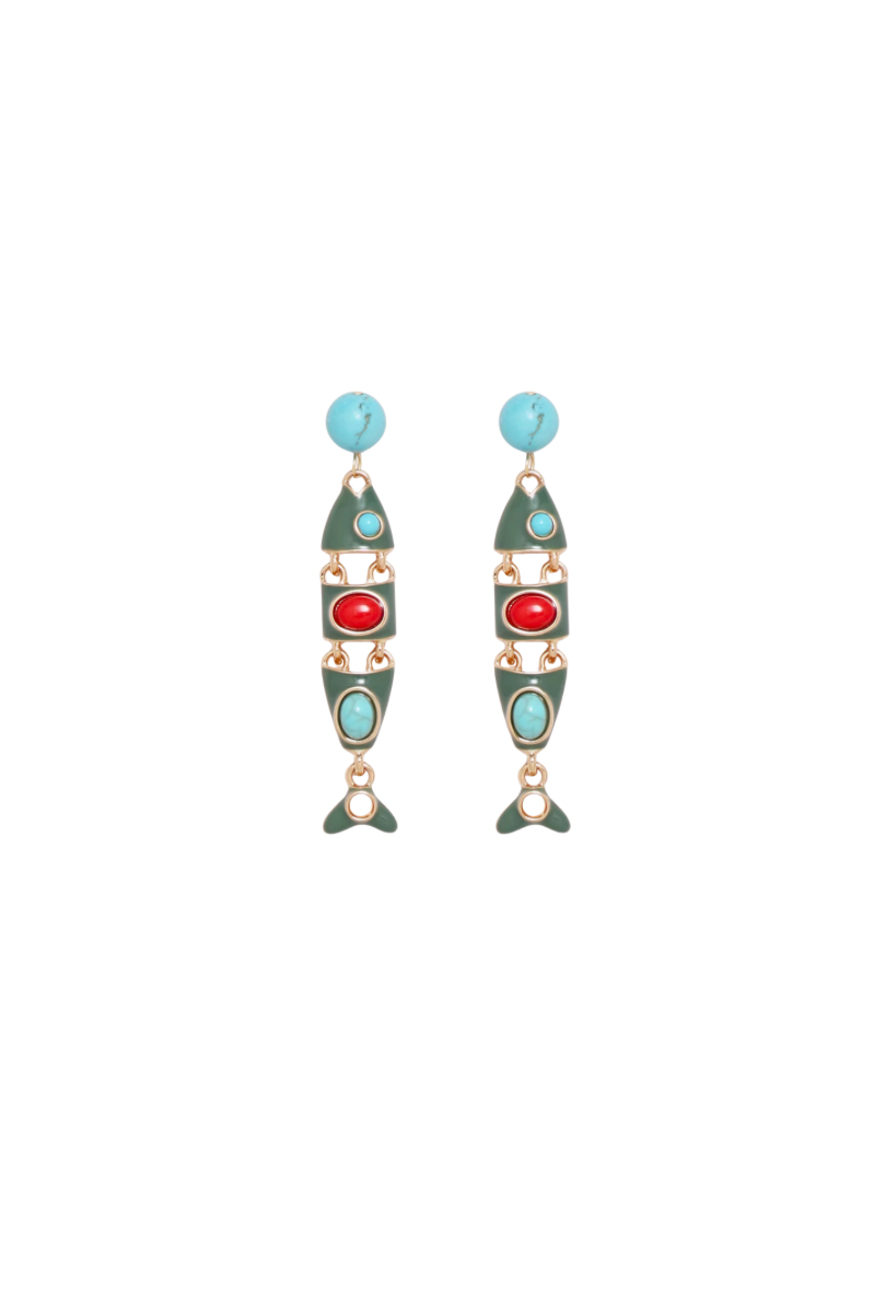 FISH DROP EARRINGS