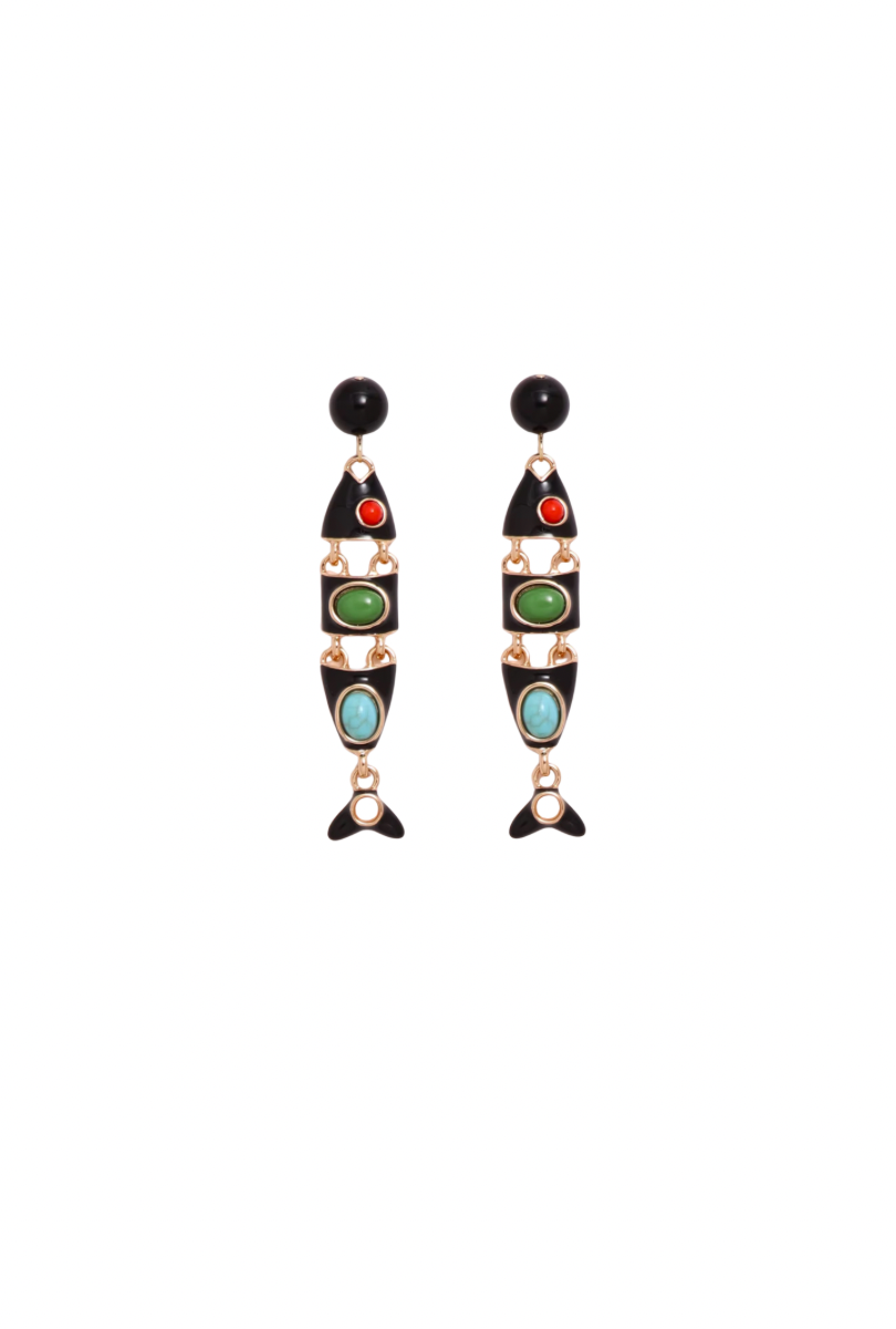 FISH DROP EARRINGS