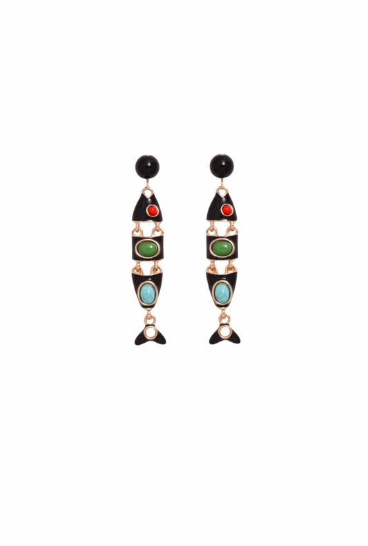 FISH DROP EARRINGS