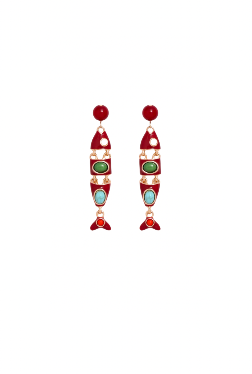 FISH DROP EARRINGS