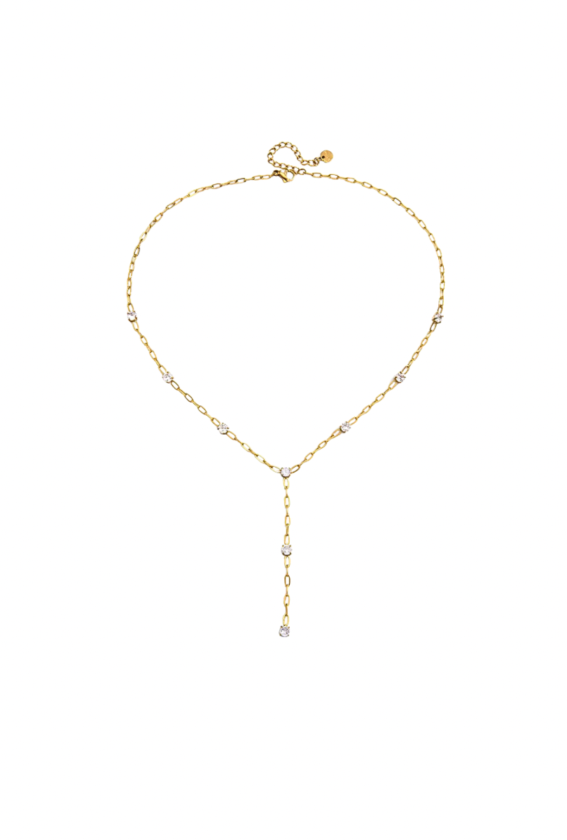 PAPERCLIP CHAIN LARIAT